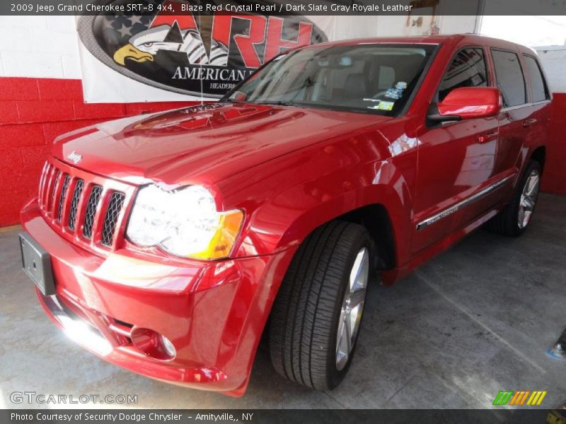 Blaze Red Crystal Pearl / Dark Slate Gray Royale Leather 2009 Jeep Grand Cherokee SRT-8 4x4