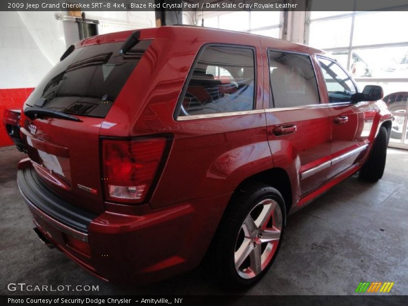 Blaze Red Crystal Pearl / Dark Slate Gray Royale Leather 2009 Jeep Grand Cherokee SRT-8 4x4