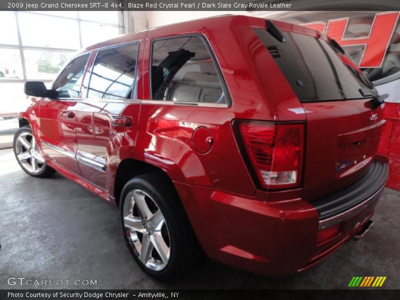 Blaze Red Crystal Pearl / Dark Slate Gray Royale Leather 2009 Jeep Grand Cherokee SRT-8 4x4