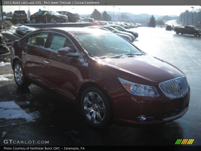 Red Jewel Tintcoat / Cocoa/Cashmere 2011 Buick LaCrosse CXS