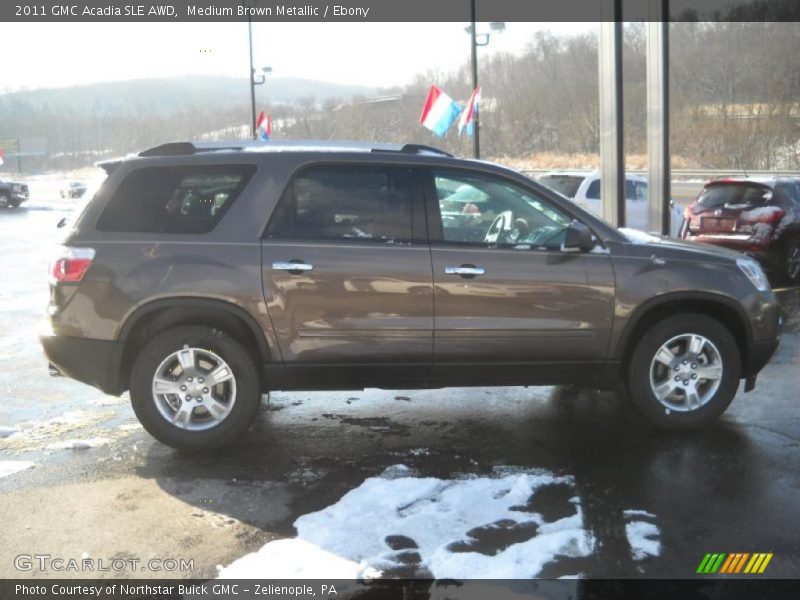 Medium Brown Metallic / Ebony 2011 GMC Acadia SLE AWD
