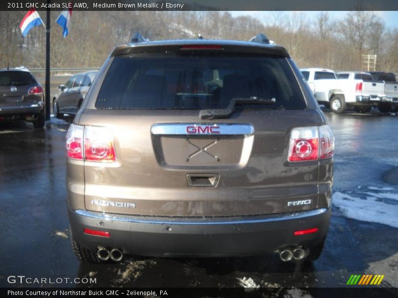 Medium Brown Metallic / Ebony 2011 GMC Acadia SLE AWD
