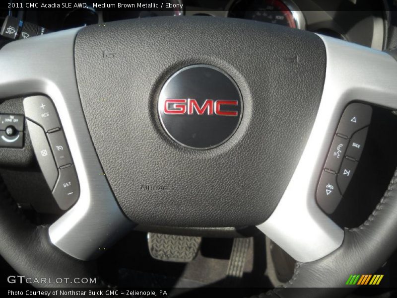 Medium Brown Metallic / Ebony 2011 GMC Acadia SLE AWD