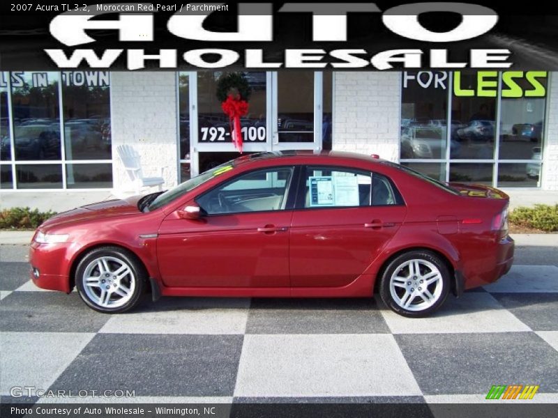 Moroccan Red Pearl / Parchment 2007 Acura TL 3.2