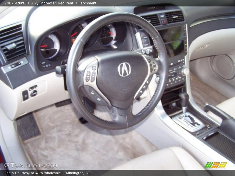 Moroccan Red Pearl / Parchment 2007 Acura TL 3.2