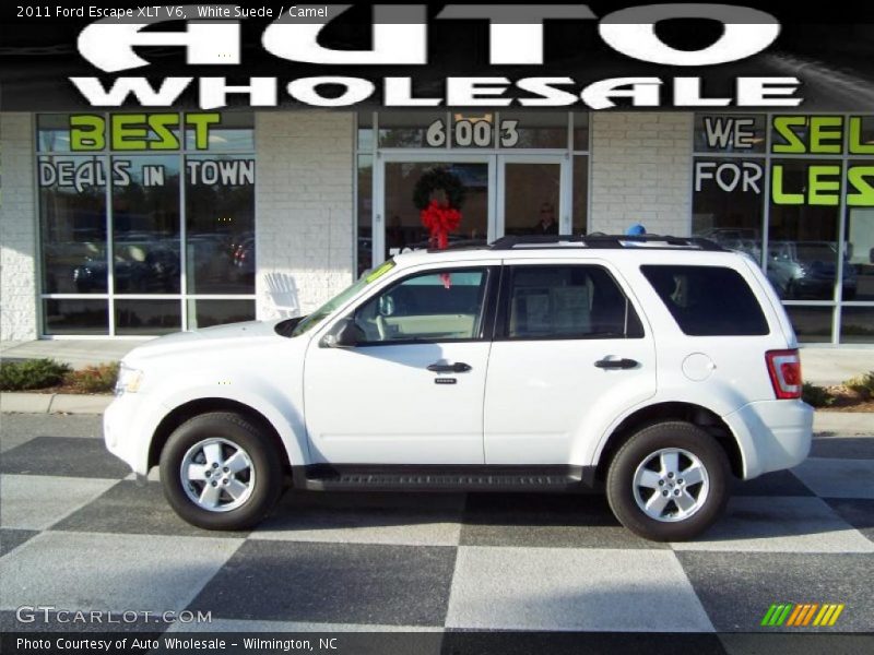White Suede / Camel 2011 Ford Escape XLT V6