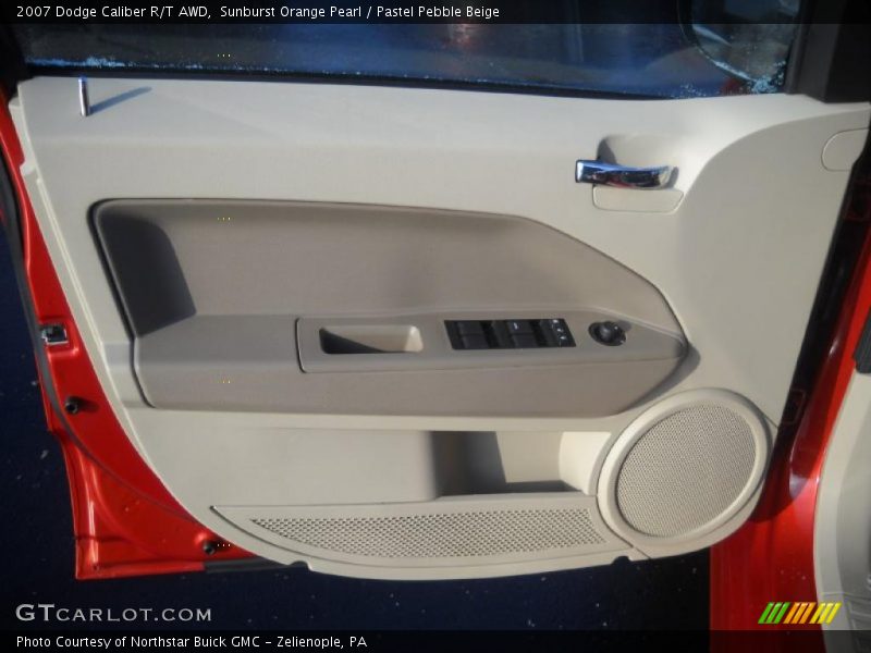 Sunburst Orange Pearl / Pastel Pebble Beige 2007 Dodge Caliber R/T AWD