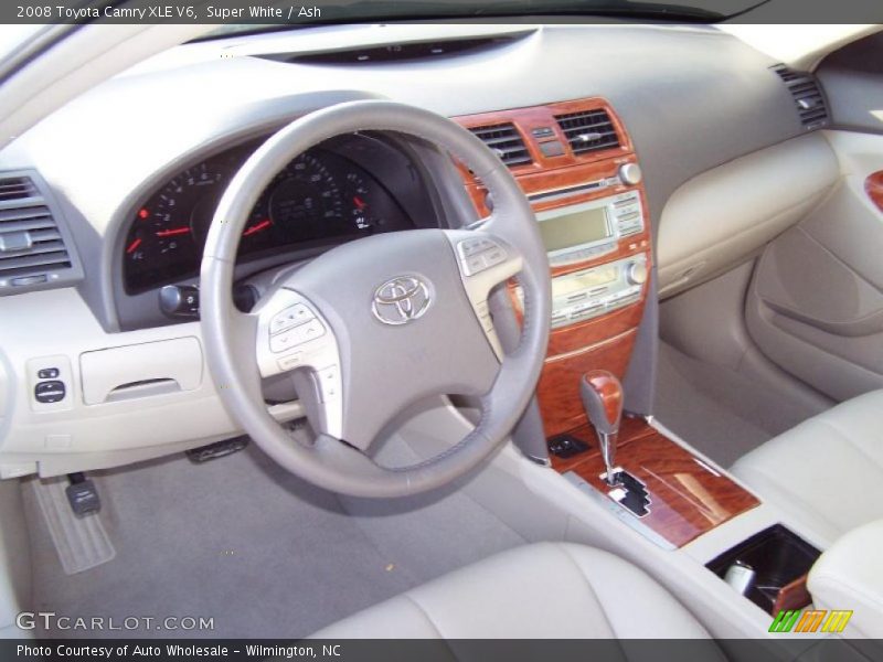 Super White / Ash 2008 Toyota Camry XLE V6