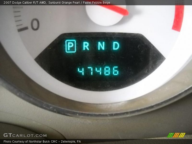 Sunburst Orange Pearl / Pastel Pebble Beige 2007 Dodge Caliber R/T AWD
