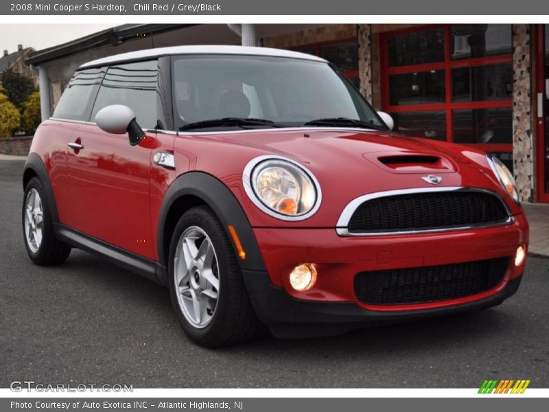 Chili Red / Grey/Black 2008 Mini Cooper S Hardtop