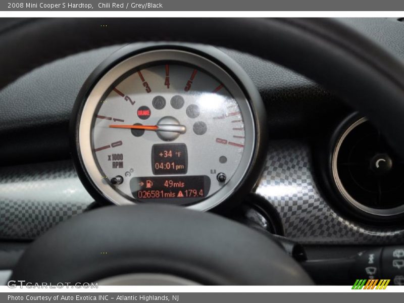 Chili Red / Grey/Black 2008 Mini Cooper S Hardtop