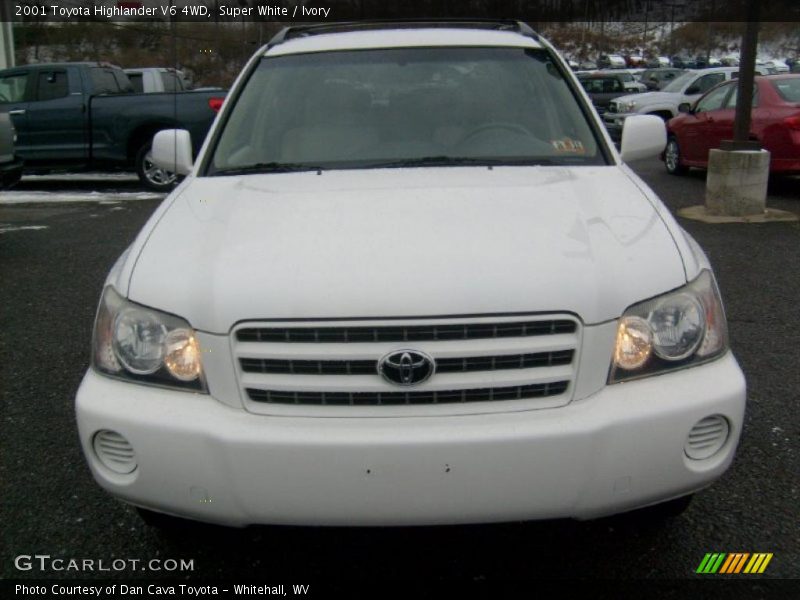 Super White / Ivory 2001 Toyota Highlander V6 4WD