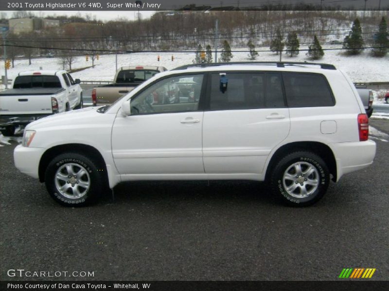 Super White / Ivory 2001 Toyota Highlander V6 4WD