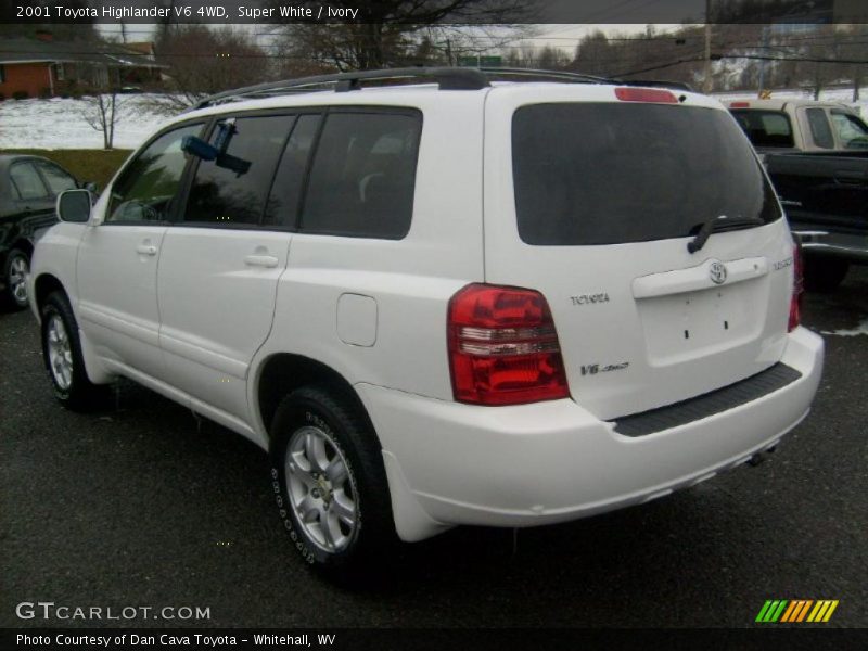 Super White / Ivory 2001 Toyota Highlander V6 4WD