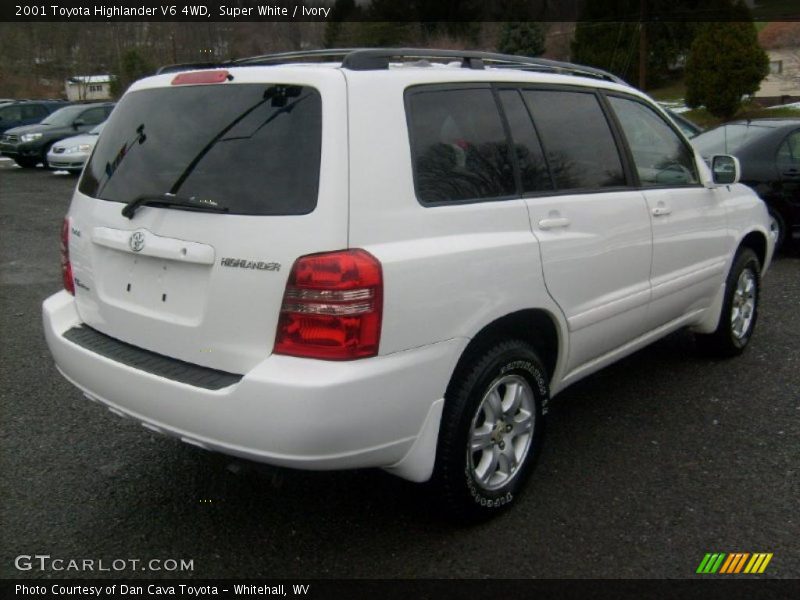 Super White / Ivory 2001 Toyota Highlander V6 4WD