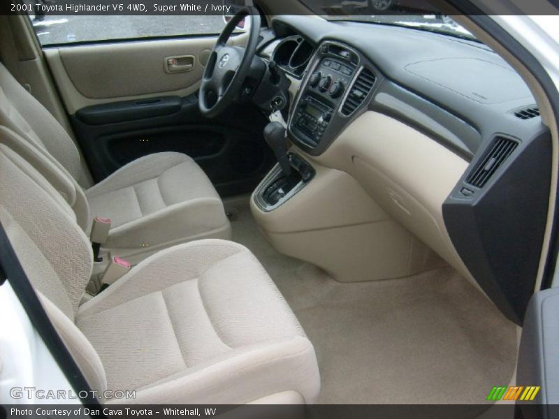  2001 Highlander V6 4WD Ivory Interior