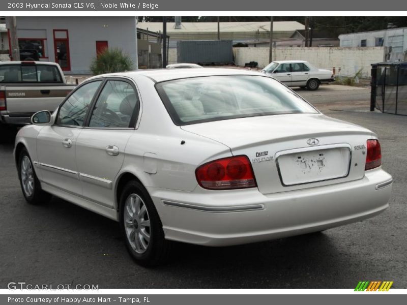 Noble White / Beige 2003 Hyundai Sonata GLS V6