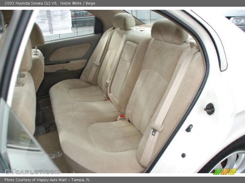 Noble White / Beige 2003 Hyundai Sonata GLS V6