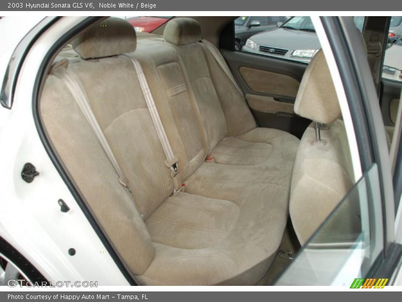 Noble White / Beige 2003 Hyundai Sonata GLS V6