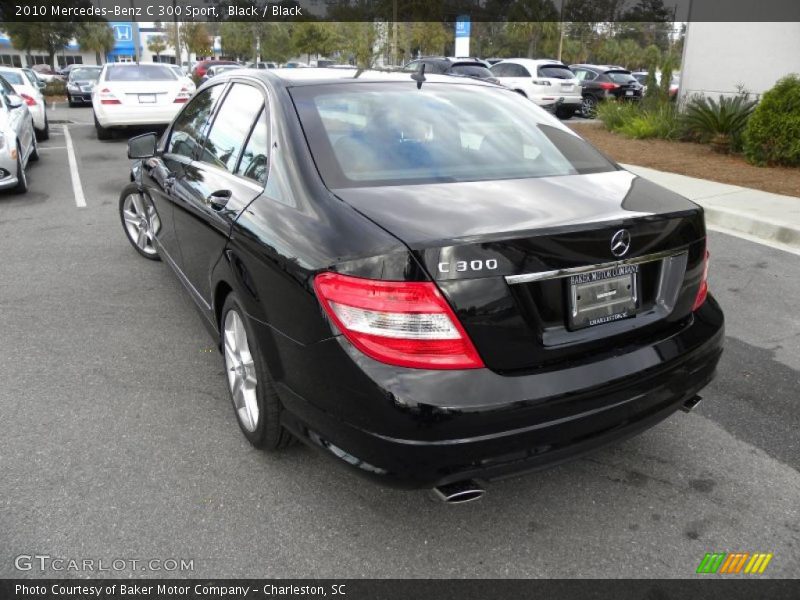 Black / Black 2010 Mercedes-Benz C 300 Sport