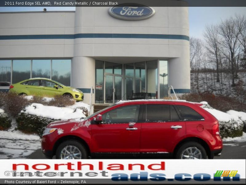 Red Candy Metallic / Charcoal Black 2011 Ford Edge SEL AWD