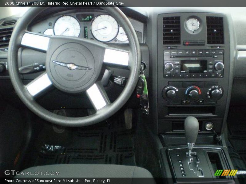 Inferno Red Crystal Pearl / Dark Slate Gray 2008 Chrysler 300 LX