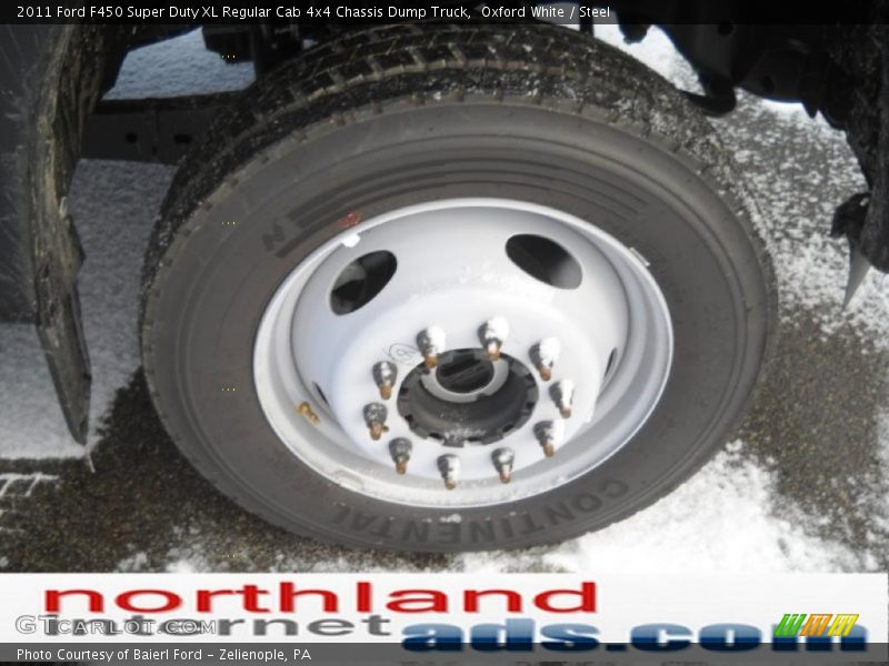 Oxford White / Steel 2011 Ford F450 Super Duty XL Regular Cab 4x4 Chassis Dump Truck