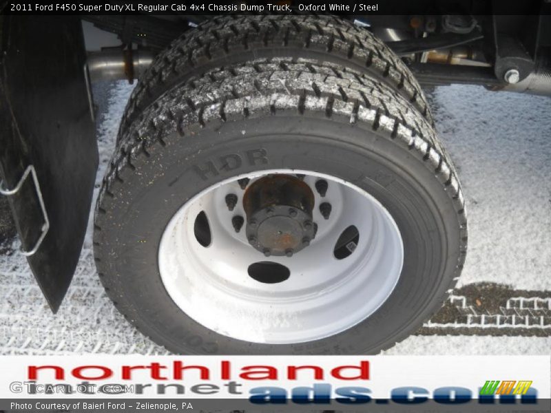Oxford White / Steel 2011 Ford F450 Super Duty XL Regular Cab 4x4 Chassis Dump Truck