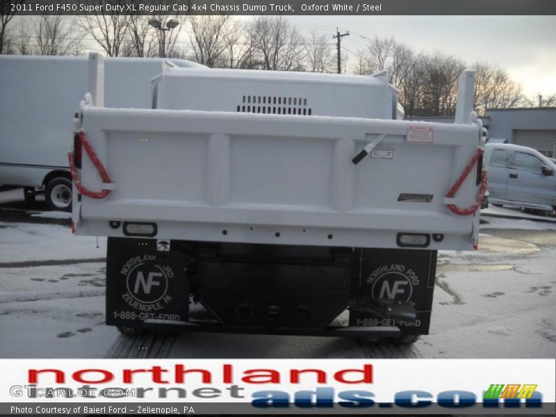 Oxford White / Steel 2011 Ford F450 Super Duty XL Regular Cab 4x4 Chassis Dump Truck