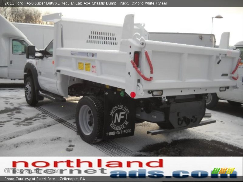 Oxford White / Steel 2011 Ford F450 Super Duty XL Regular Cab 4x4 Chassis Dump Truck