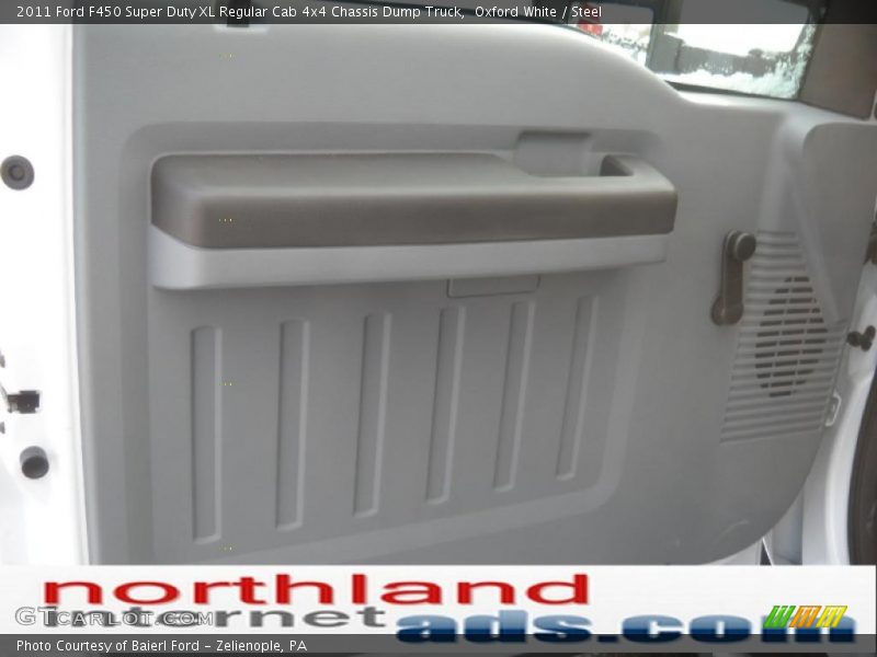 Oxford White / Steel 2011 Ford F450 Super Duty XL Regular Cab 4x4 Chassis Dump Truck