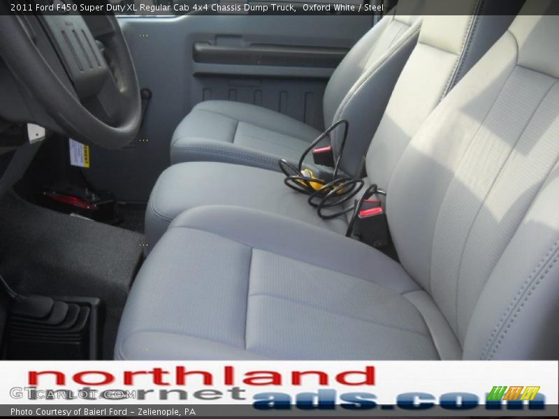 Oxford White / Steel 2011 Ford F450 Super Duty XL Regular Cab 4x4 Chassis Dump Truck