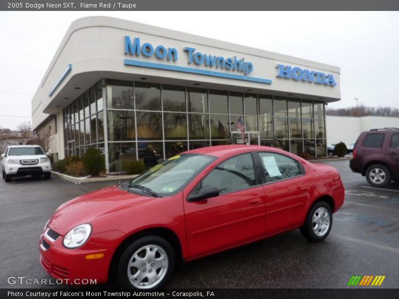 Flame Red / Taupe 2005 Dodge Neon SXT