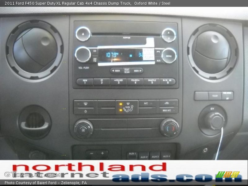 Oxford White / Steel 2011 Ford F450 Super Duty XL Regular Cab 4x4 Chassis Dump Truck