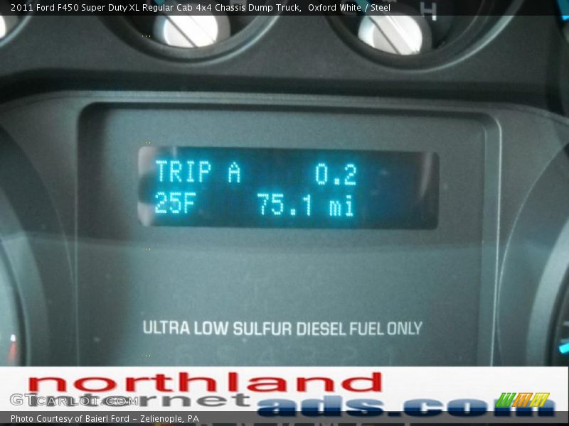 Oxford White / Steel 2011 Ford F450 Super Duty XL Regular Cab 4x4 Chassis Dump Truck
