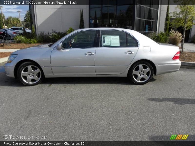 Mercury Metallic / Black 2005 Lexus LS 430 Sedan