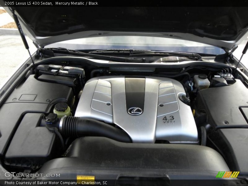 Mercury Metallic / Black 2005 Lexus LS 430 Sedan
