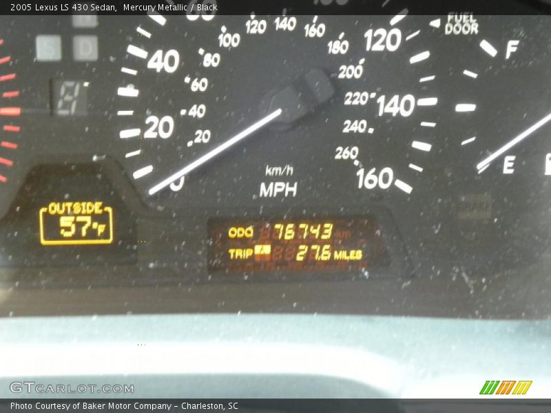 Mercury Metallic / Black 2005 Lexus LS 430 Sedan