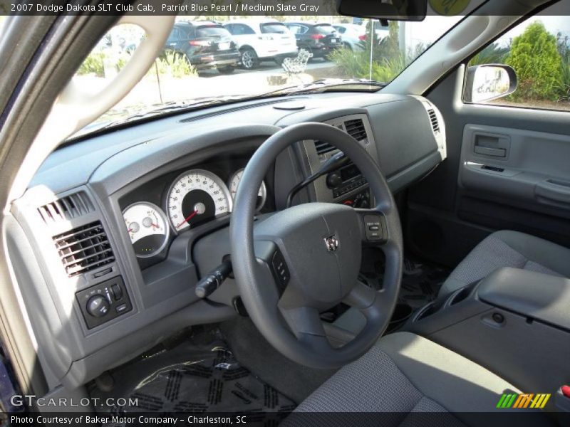 Medium Slate Gray Interior - 2007 Dakota SLT Club Cab 