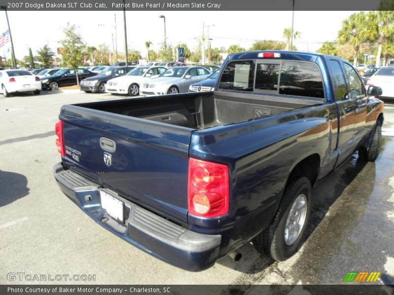 Patriot Blue Pearl / Medium Slate Gray 2007 Dodge Dakota SLT Club Cab