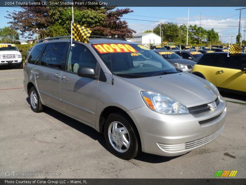 Silver Shadow Pearl / Stone Gray 2004 Toyota Sienna CE