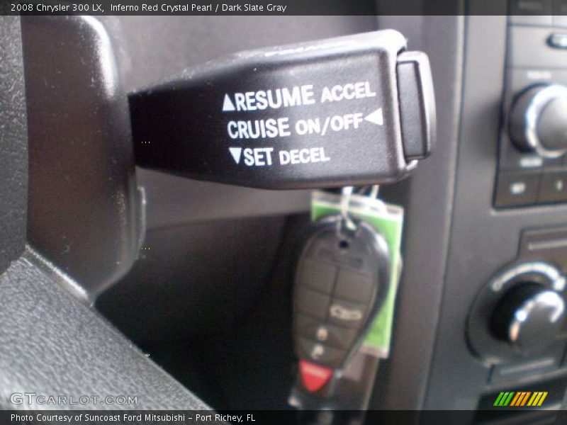 Inferno Red Crystal Pearl / Dark Slate Gray 2008 Chrysler 300 LX