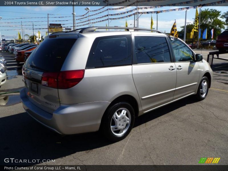 Silver Shadow Pearl / Stone Gray 2004 Toyota Sienna CE