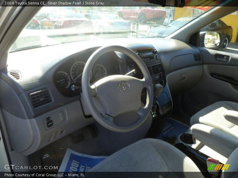 Silver Shadow Pearl / Stone Gray 2004 Toyota Sienna CE