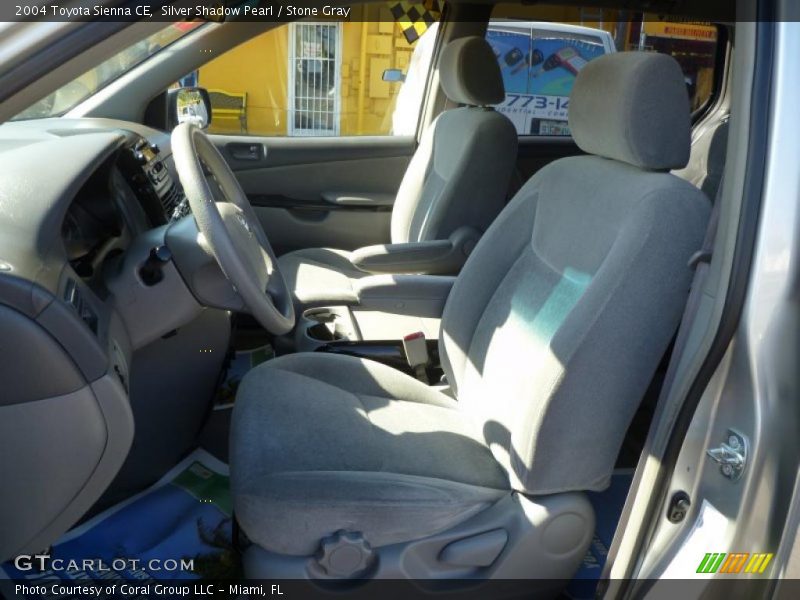 Silver Shadow Pearl / Stone Gray 2004 Toyota Sienna CE