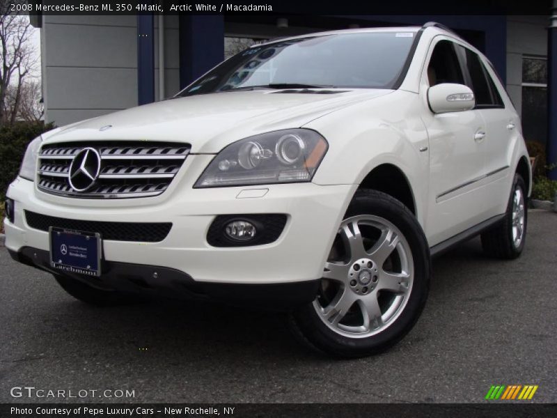 Arctic White / Macadamia 2008 Mercedes-Benz ML 350 4Matic