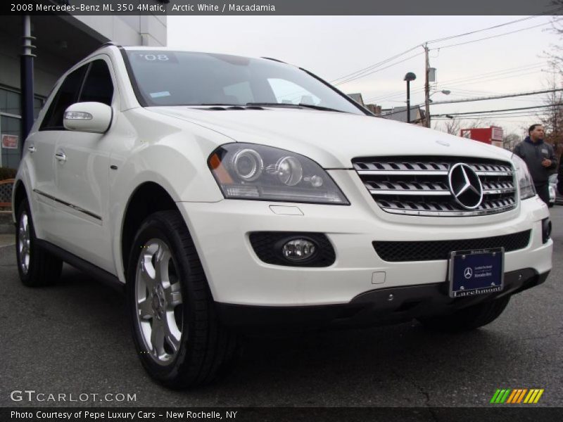 Arctic White / Macadamia 2008 Mercedes-Benz ML 350 4Matic