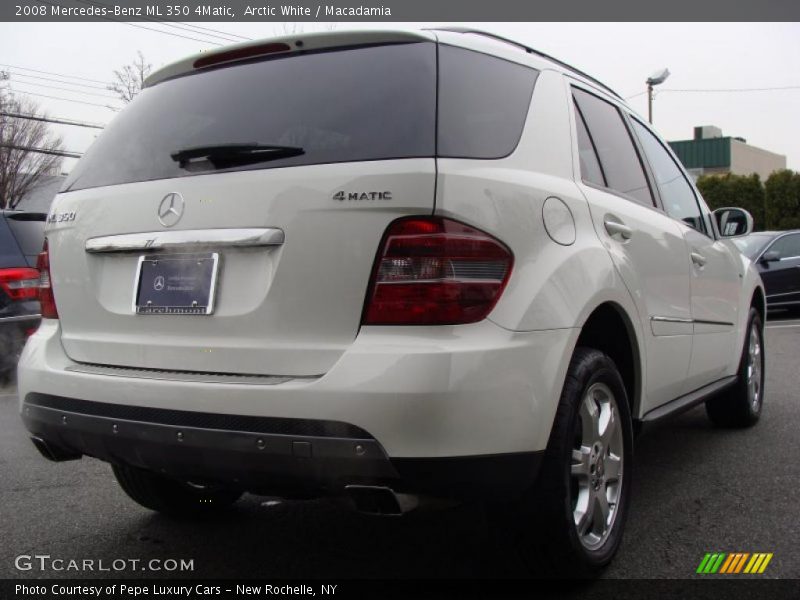 Arctic White / Macadamia 2008 Mercedes-Benz ML 350 4Matic
