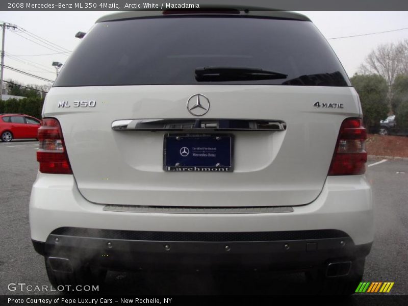 Arctic White / Macadamia 2008 Mercedes-Benz ML 350 4Matic