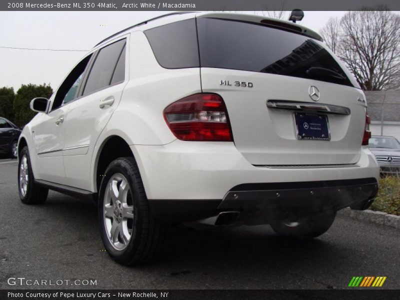 Arctic White / Macadamia 2008 Mercedes-Benz ML 350 4Matic